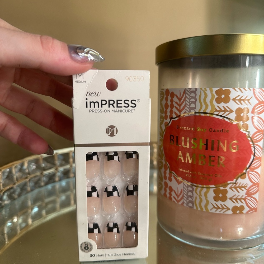imPRESS Press-On Manicure - Checkmate